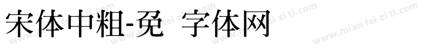 宋体中粗字体转换