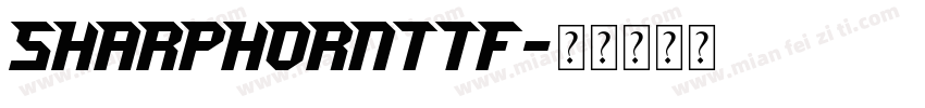SharpHornttf字体转换