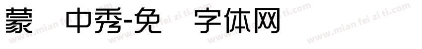 蒙纳中秀字体转换