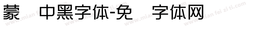 蒙纳中黑字体字体转换