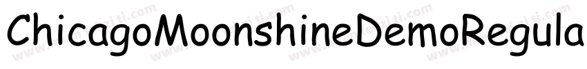 ChicagoMoonshineDemoRegular-R77E字体转换