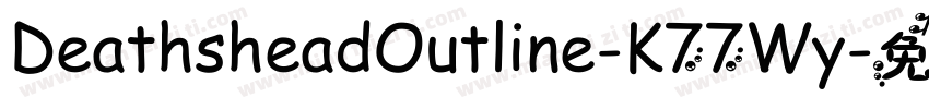 DeathsheadOutline-K77Wy字体转换