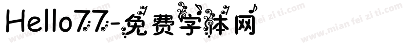 Hello77字体转换