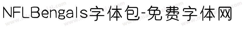NFLBengals字体包字体转换