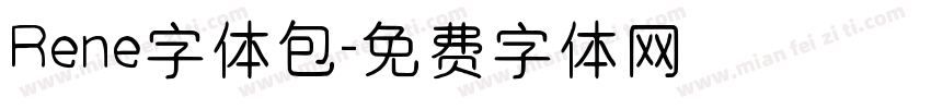 Rene字体包字体转换