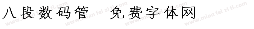八段数码管字体转换