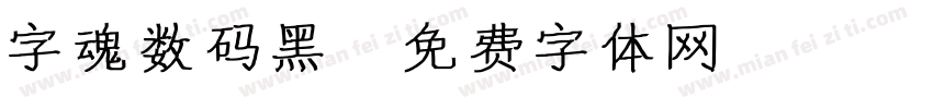 字魂数码黑字体转换