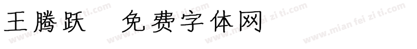 王腾跃字体转换