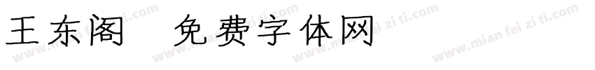 王东阁字体转换