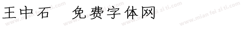 王中石字体转换