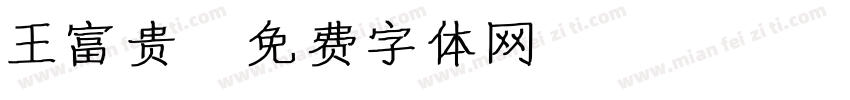 王富贵字体转换