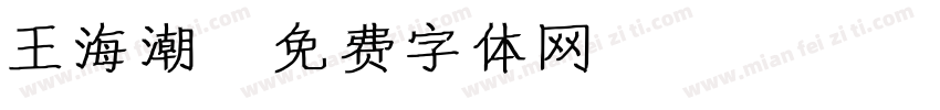 王海潮字体转换