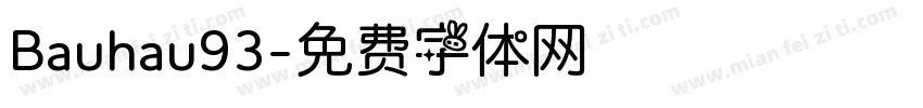 Bauhau93字体转换