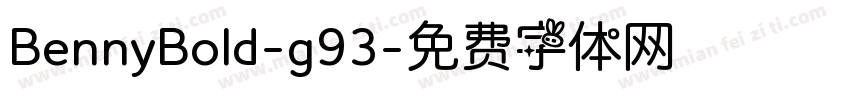BennyBold-g93字体转换