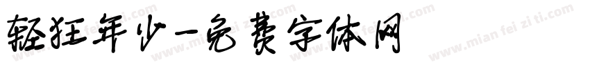 轻狂年少字体转换