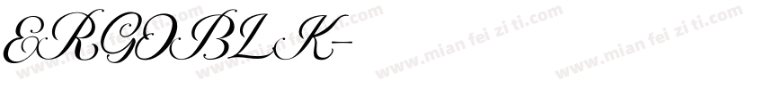 ERGOBLK字体转换