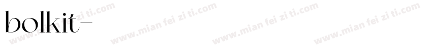 bolkit字体转换