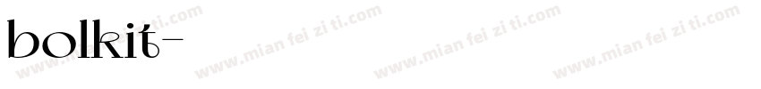 bolkit字体转换