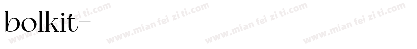 bolkit字体转换