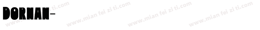 Dornan字体转换
