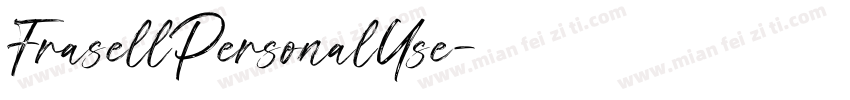 FrasellPersonalUse字体转换