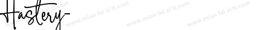 Hastery字体转换
