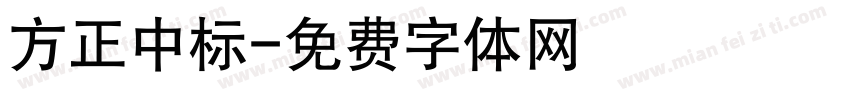 方正中标字体转换