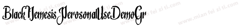 BlackNemesisPerosonalUseDemoGrunge-X82G字体转换