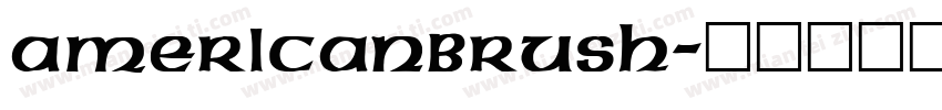 AmericanBrush字体转换
