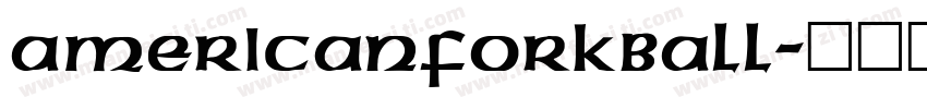 AmericanForkball字体转换