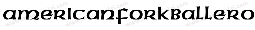 AmericanForkballEro字体转换