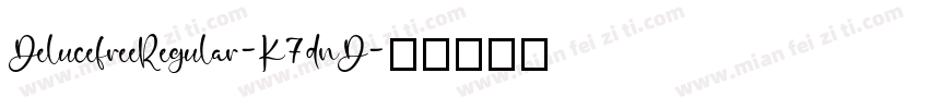 DelucefreeRegular-K7dnD字体转换