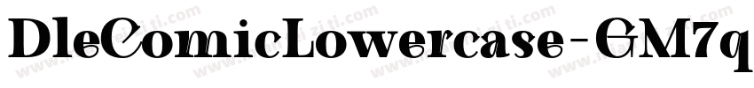 DleComicLowercase-GM7q字体转换