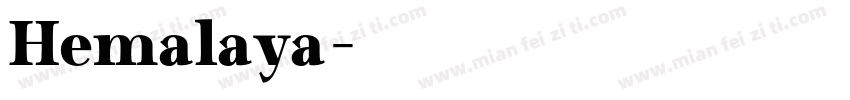Hemalaya字体转换