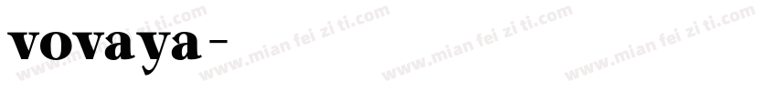 vovaya字体转换