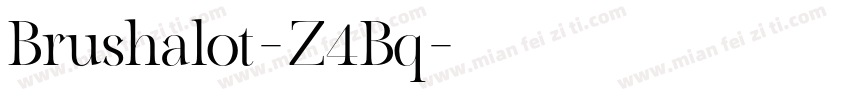 Brushalot-Z4Bq字体转换