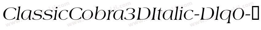 ClassicCobra3DItalic-Dlq0字体转换