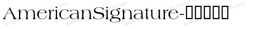 AmericanSignature字体转换
