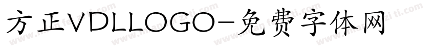 方正VDLLOGO字体转换
