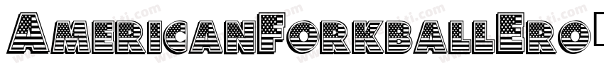 AmericanForkballEro字体转换
