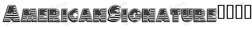 AmericanSignature字体转换