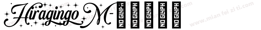 HiragingoM字体转换