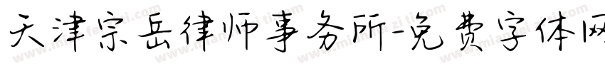 天津宗岳律师事务所字体转换