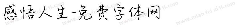 感悟人生字体转换