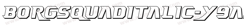 BorgsquadItalic-y9a5字体转换