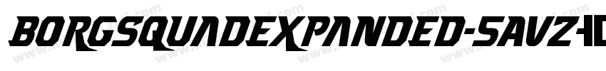 BorgsquadExpanded-5AVz字体转换
