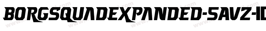 BorgsquadExpanded-5AVz字体转换