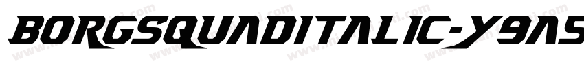 BorgsquadItalic-y9a5字体转换