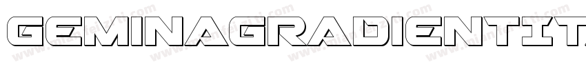 GeminaGradientItalic-7azR字体转换