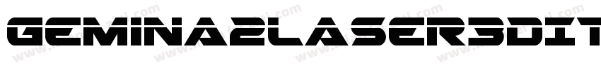 Gemina2Laser3DItalic-jloR字体转换